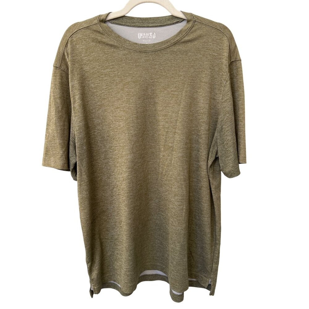 Duluth Trading Co Relaxed Fit Short Sleeve T Shirt Size Large Crewneck Tee Green